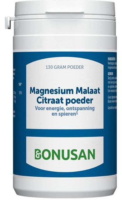 Bonusan Magnesium Malaat Citraat Poeder 130 gram