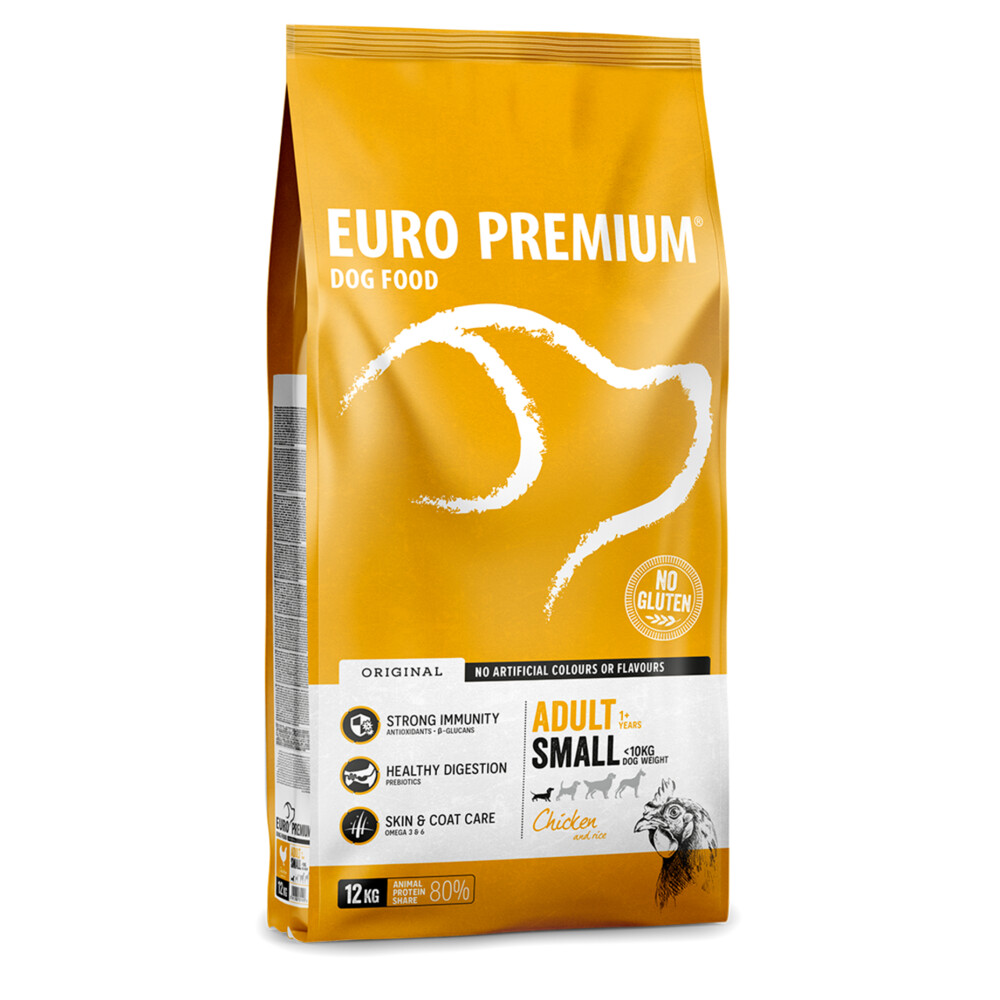 Euro-Premium Adult Small Kip - Rijst12 kg