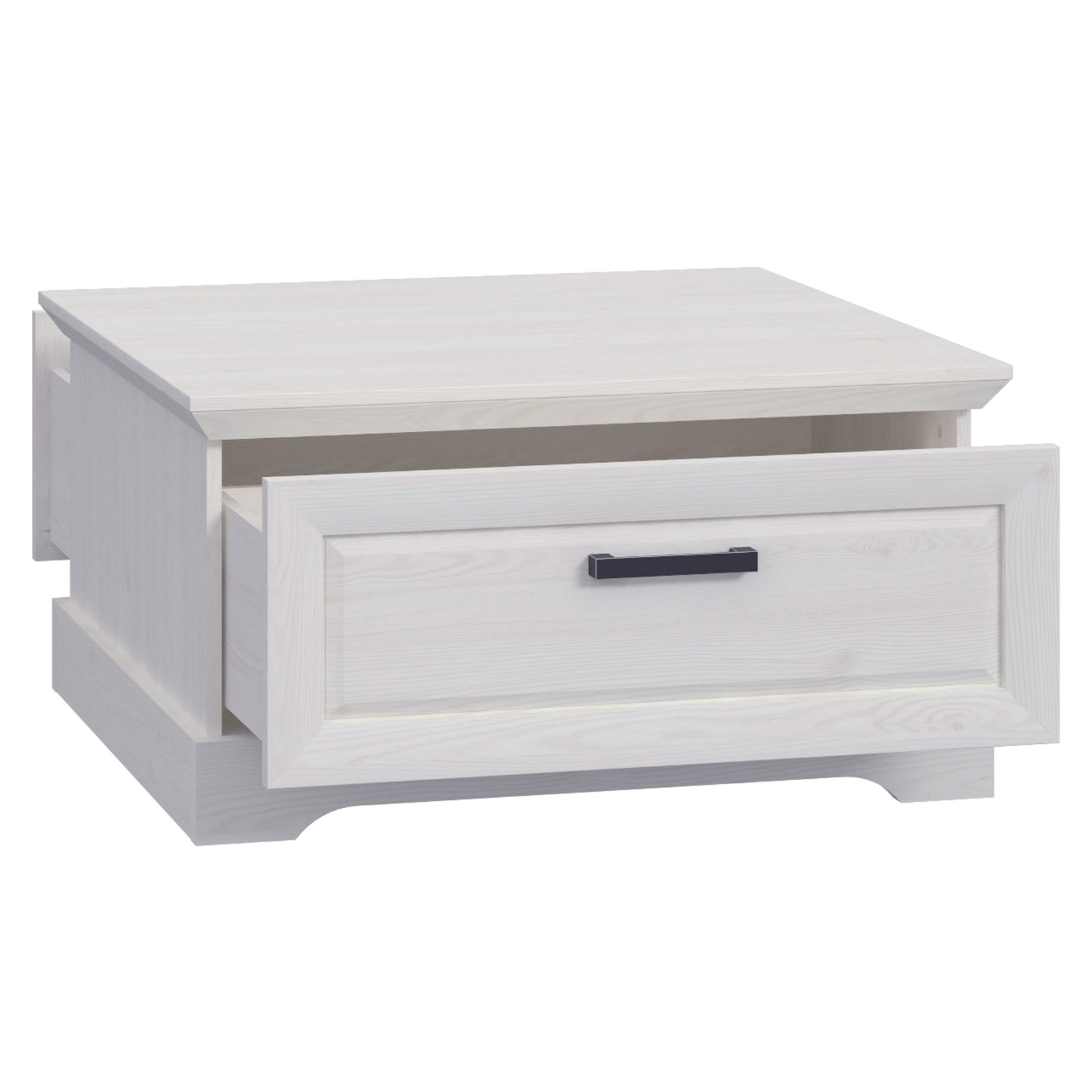 Couchtisch - Sibiu Lärche weiß - Soft-Close - 86 cm breit