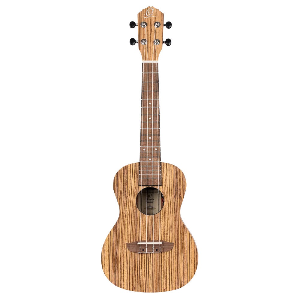 Ortega RFU11ZE-L Timber Series Natural linkshandige E/A concert ukelele met gigbag