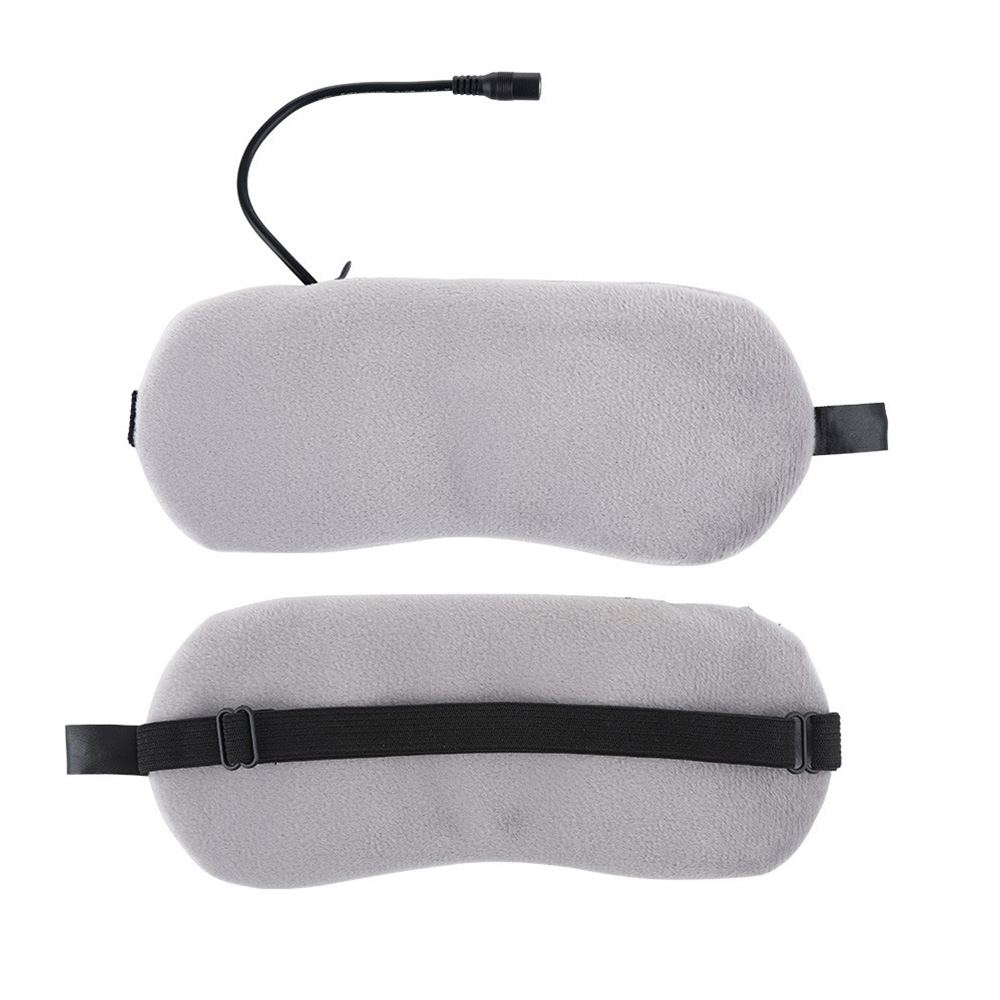 2in1 Elektrische USB Augenmaske Wärmende Schlafmaske Kühlende Augenbinde - Grau