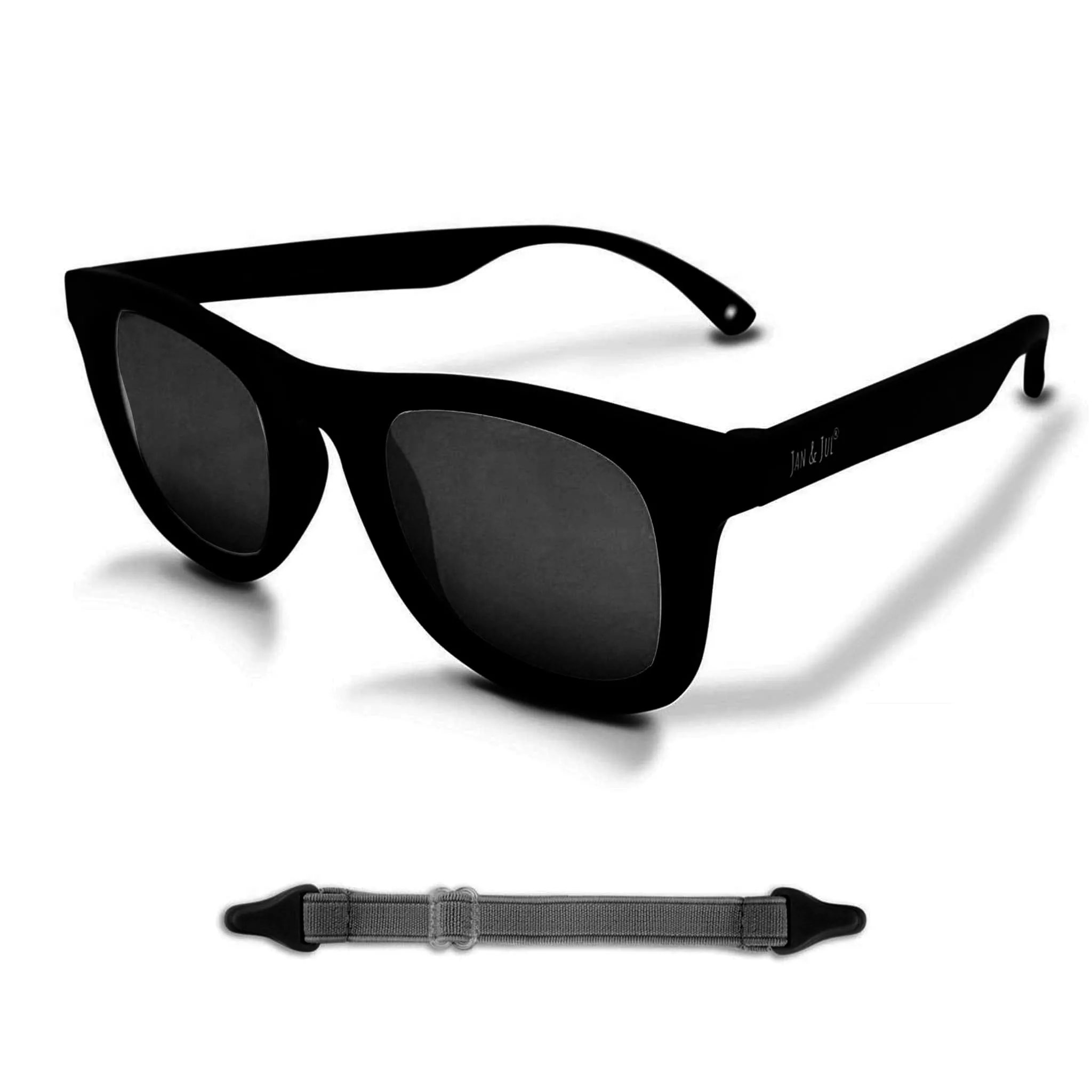Jan & Jul Lunette de Soleil Explorer Noire 0-2ans