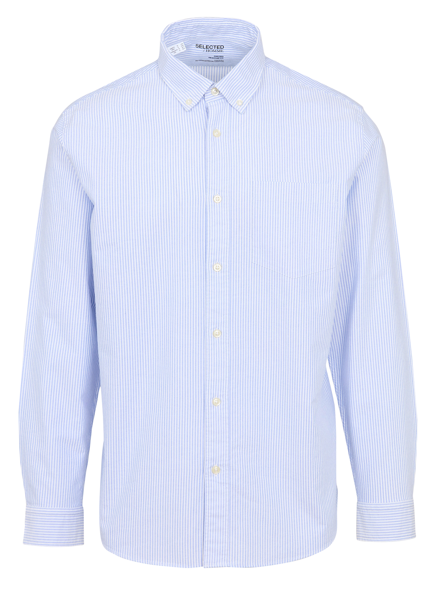 RICK - Chemise rayée en coton | Bleu