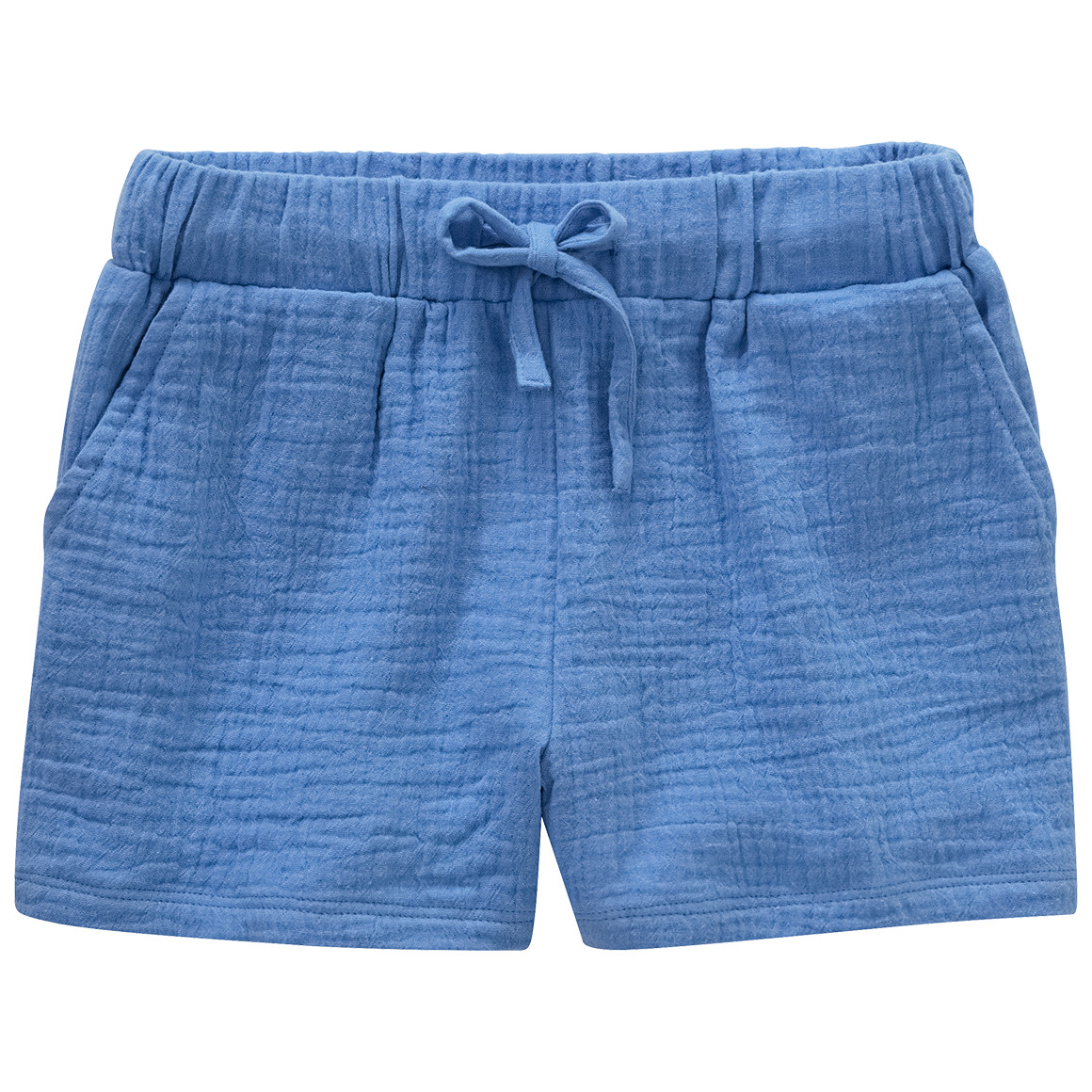Jonas Nielsen Mädchen Musselin-Shorts aus Bio-Baumwolle blau