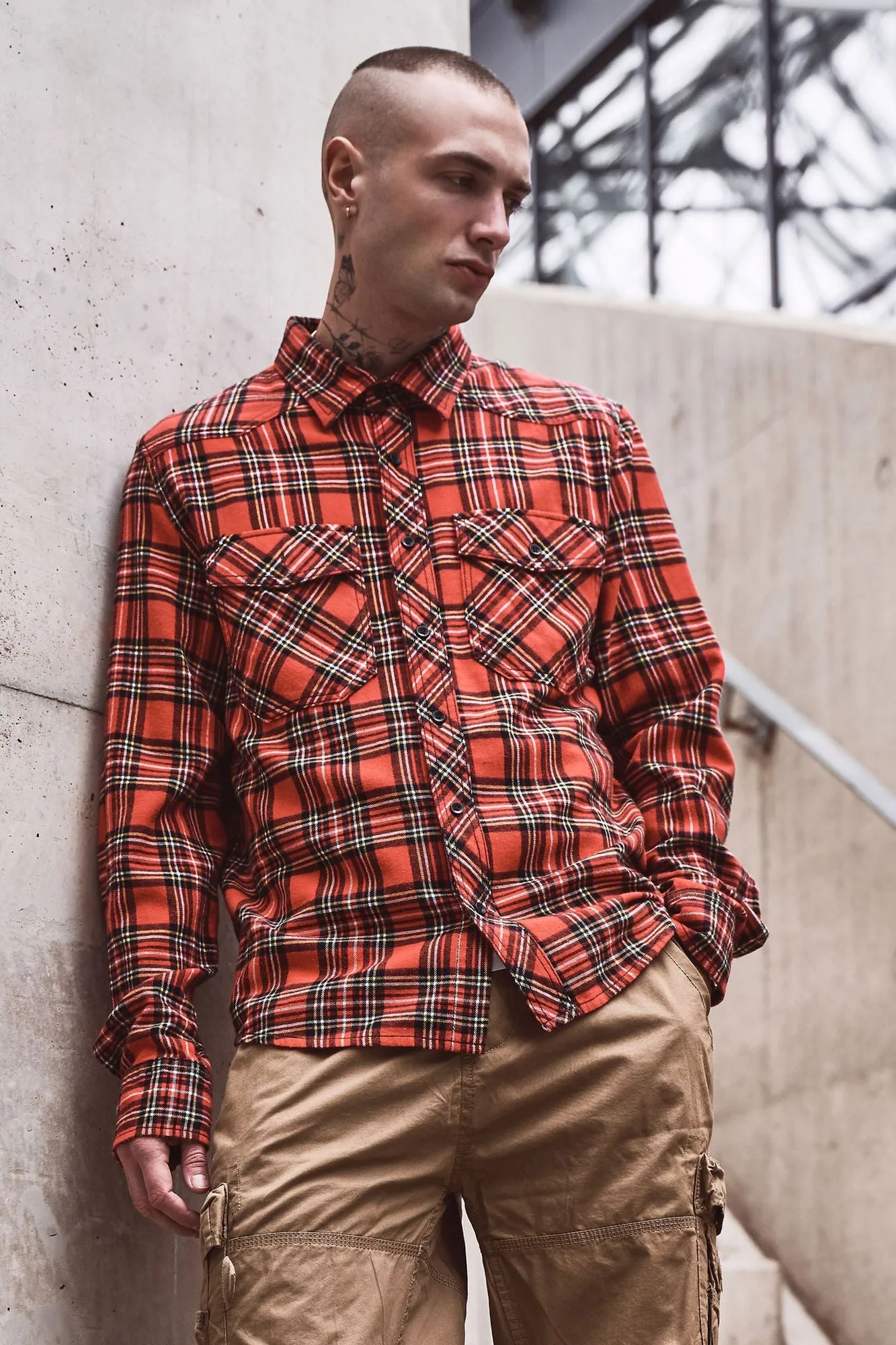 Brandit -  Hemd Check Shirt Longsleeve