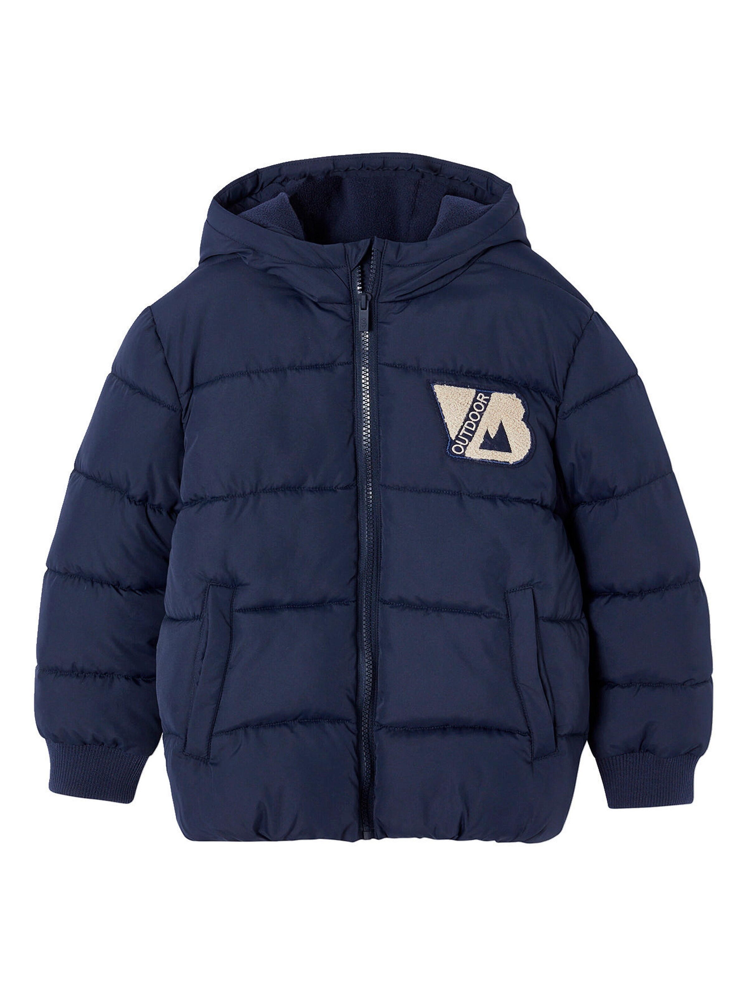 Vertbaudet Jungen Steppjacke im College-Stil mit Recycling-Polyester marine