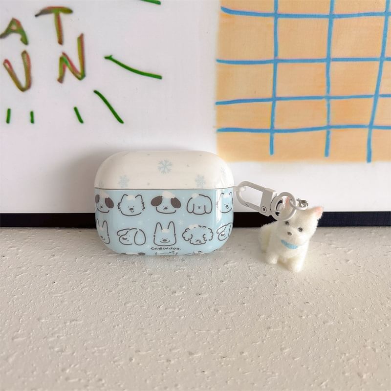 VanDi - Hond AirPods / Pro oortelefoonhoesje huid / bedel / set