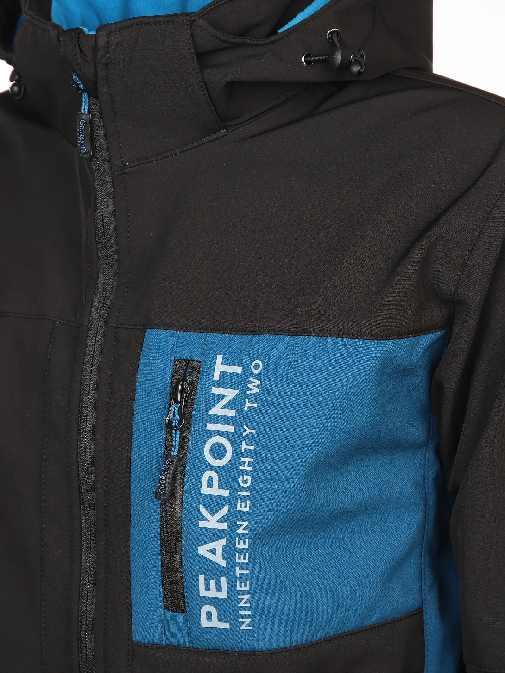 Herren Softshelljacke mit Kapuze