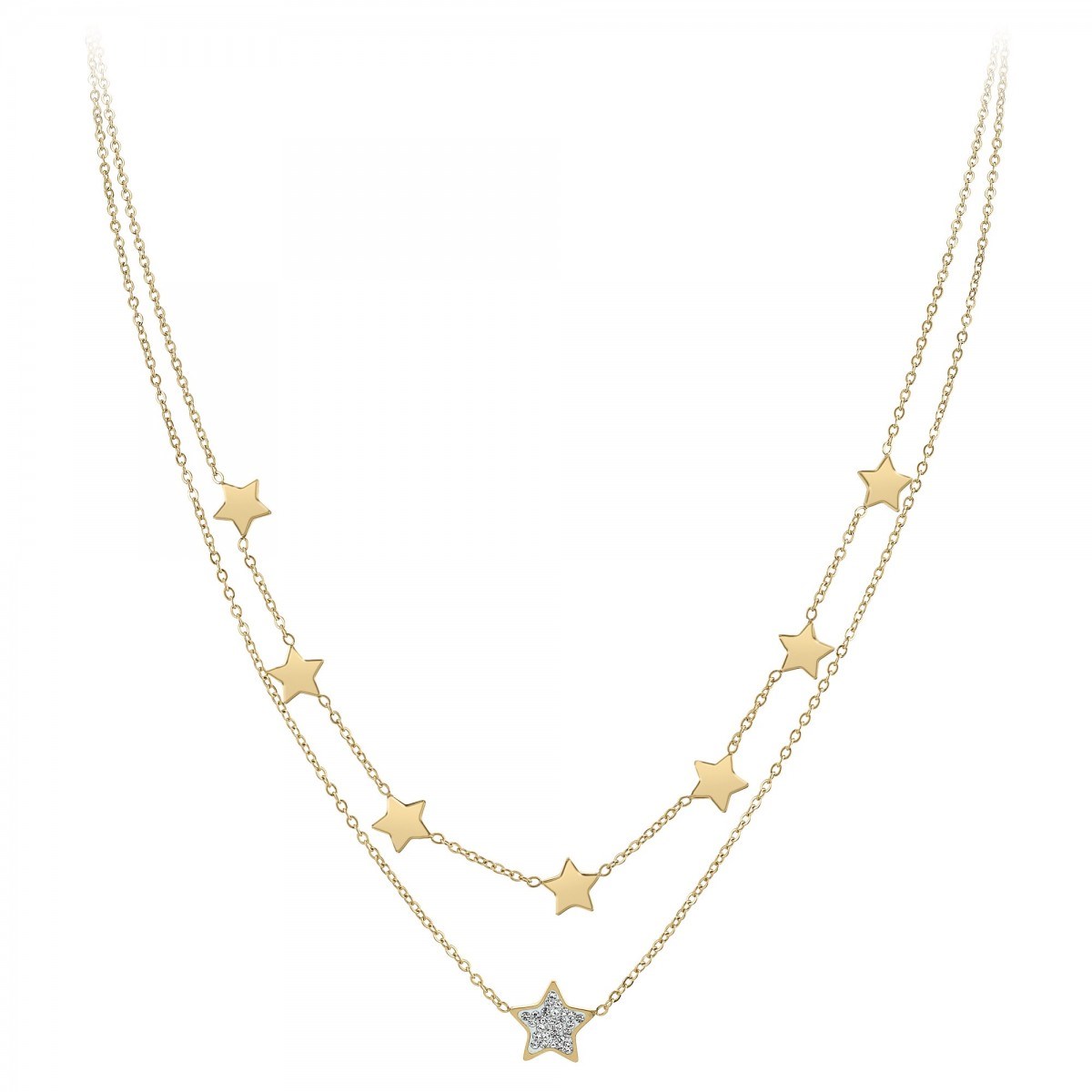 Collier multi rangs et étoiles par SC Bohème