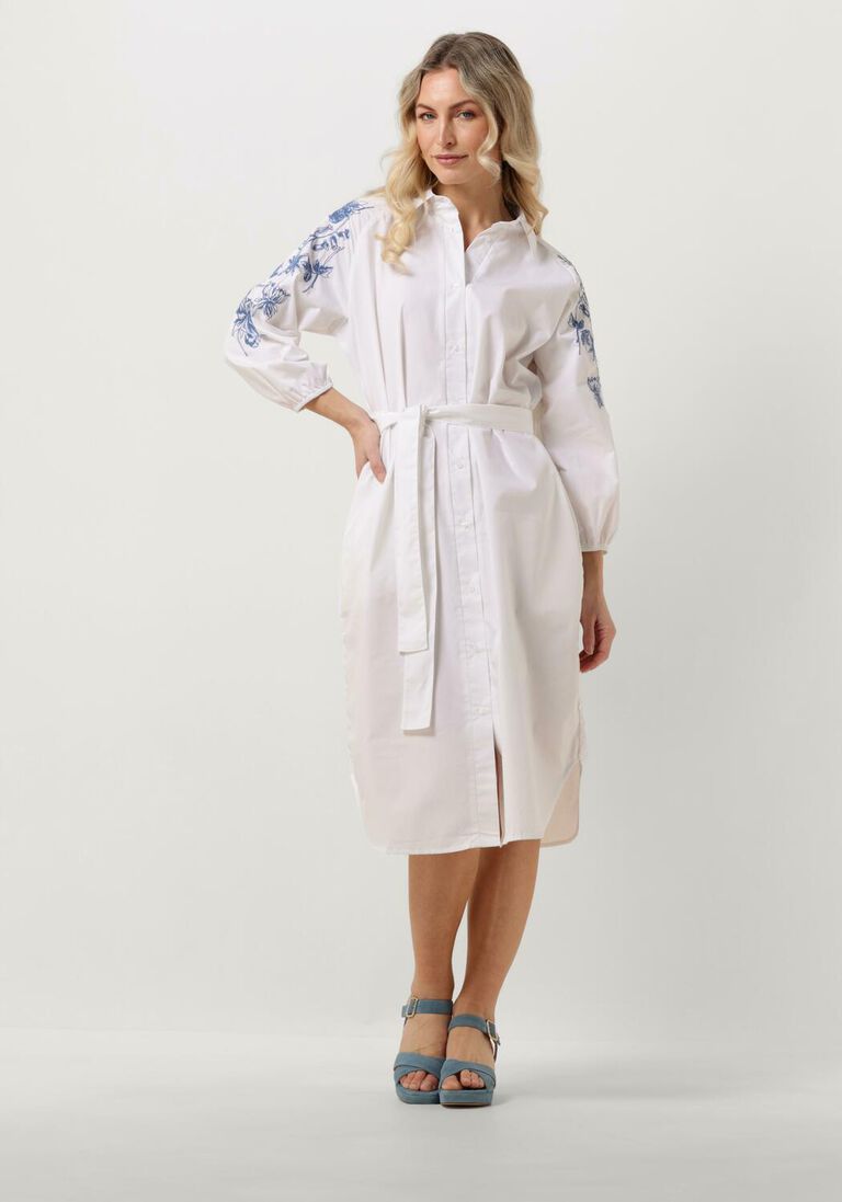 EST\\'SEVEN witte est'seven midi jurk emely dress