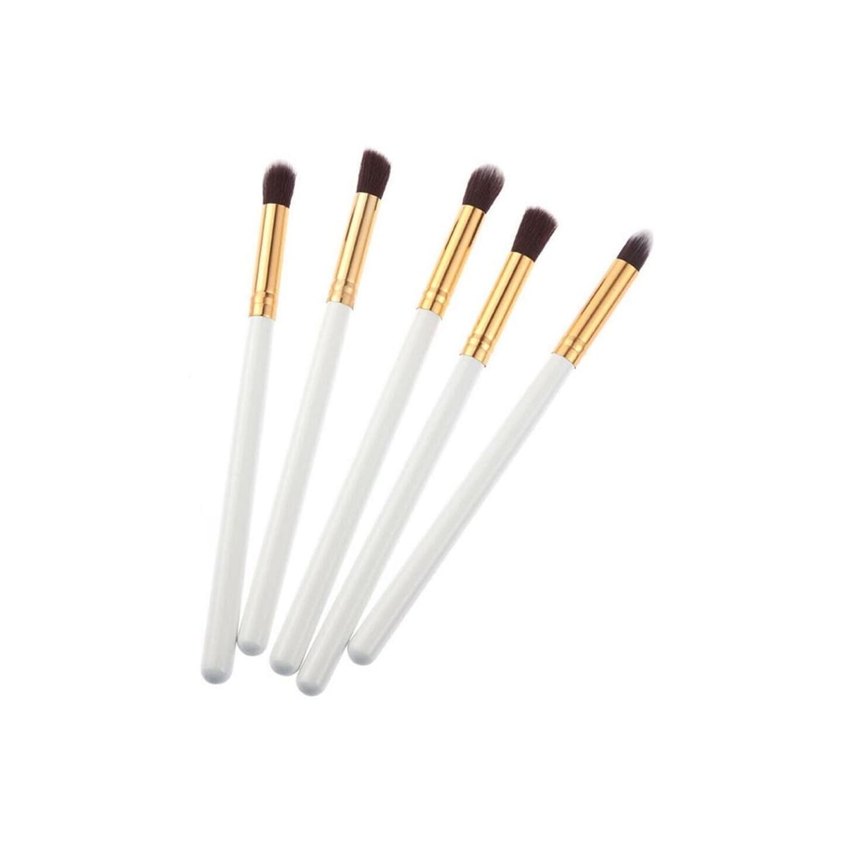 Professionella skonsamma sminkborstar 10-Pack, Vit