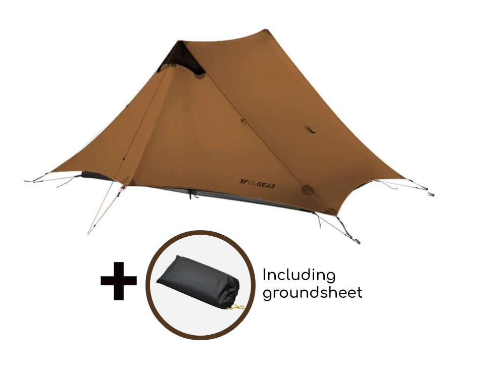 3F UL GEAR Lanshan tent - 2 persoons - 3 seizoenen - Brown