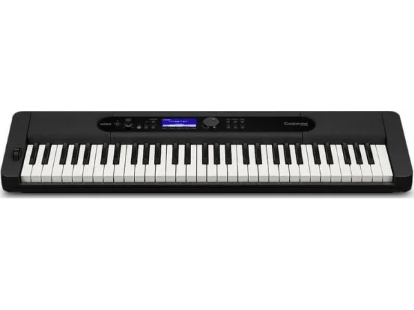 Casio CT-S400, Digital synthesizer, Kor, Flanger/Digital signalbehandling (DSP), Efterklang, 5 W, Sort, LCD, Vekselstrøm, Batteri