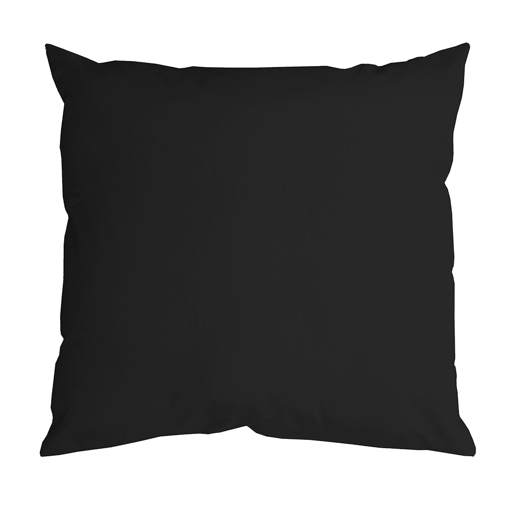 Coussin déco NELSON polyester noir 40x40cm