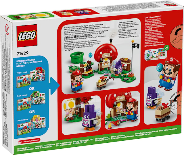 Ekstrabanesettet Nabbit besøker Toads butikk LEGO® Super Mario (71429)