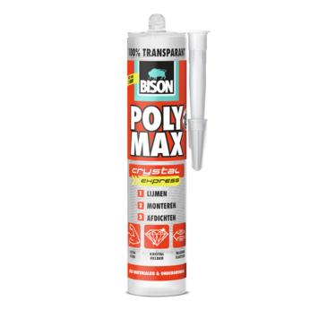 Bison poly max crystal express koker transparant 300 g