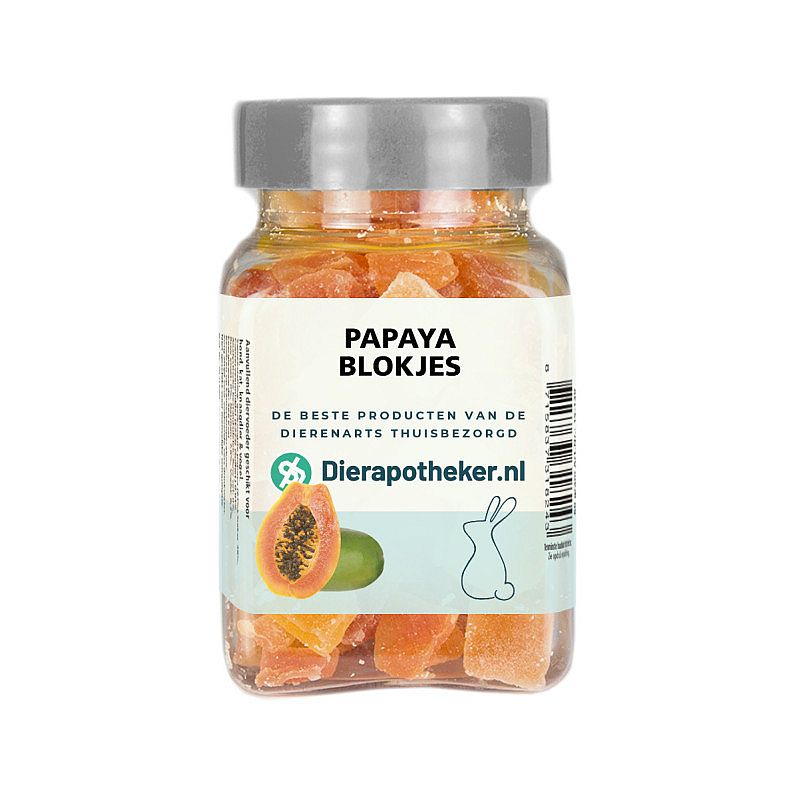 Dierapotheker Papaya Blokjes Snack | 60 gram | 13267