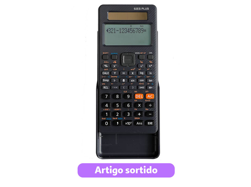 CALCULADORA CIENTÍFICA AUCHAN SLIM CORES SORTIDAS