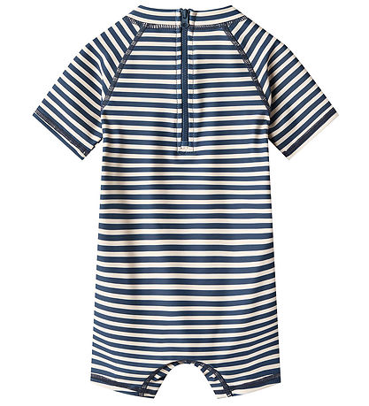 Wheat Bådeheldragt - UV40+ - Cas - Indigo Stripe