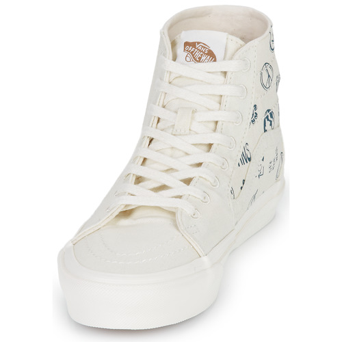 Vans - SK8-HI TAPERED - Beige / Bleu