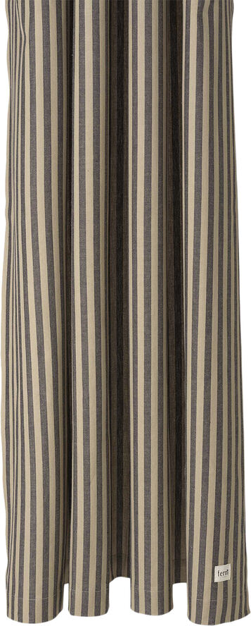 ferm LIVING Chambray Shower Curtain - Sand/Blac Sand/black