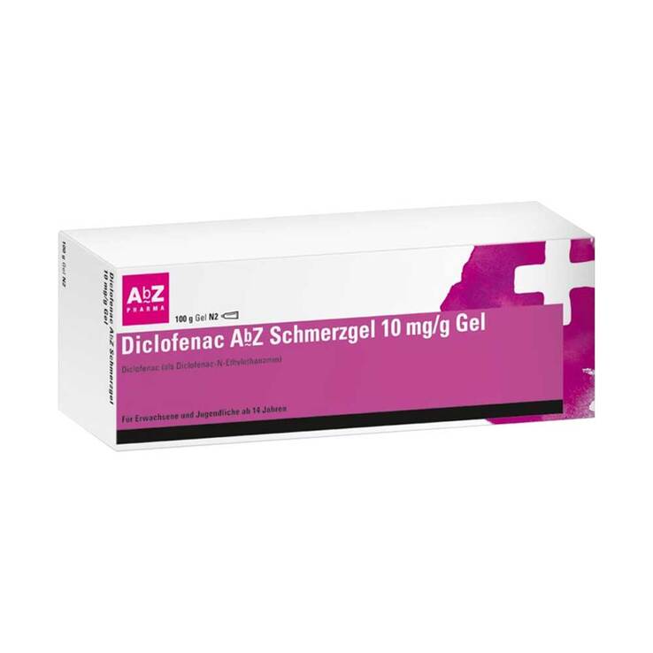 Diclofenac AbZ Schmerzgel 10 mg/g Gel, 100 g