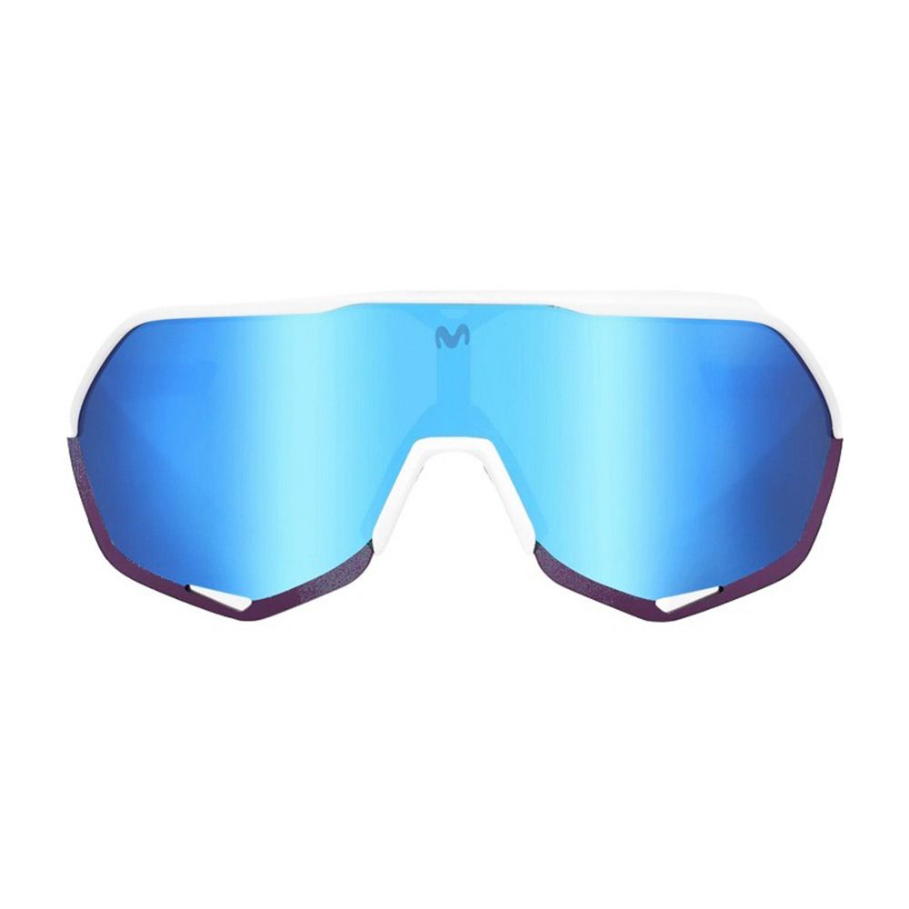 100 percent S2 - Lunettes de soleil movistar team white/hiper blue multilayer mirror