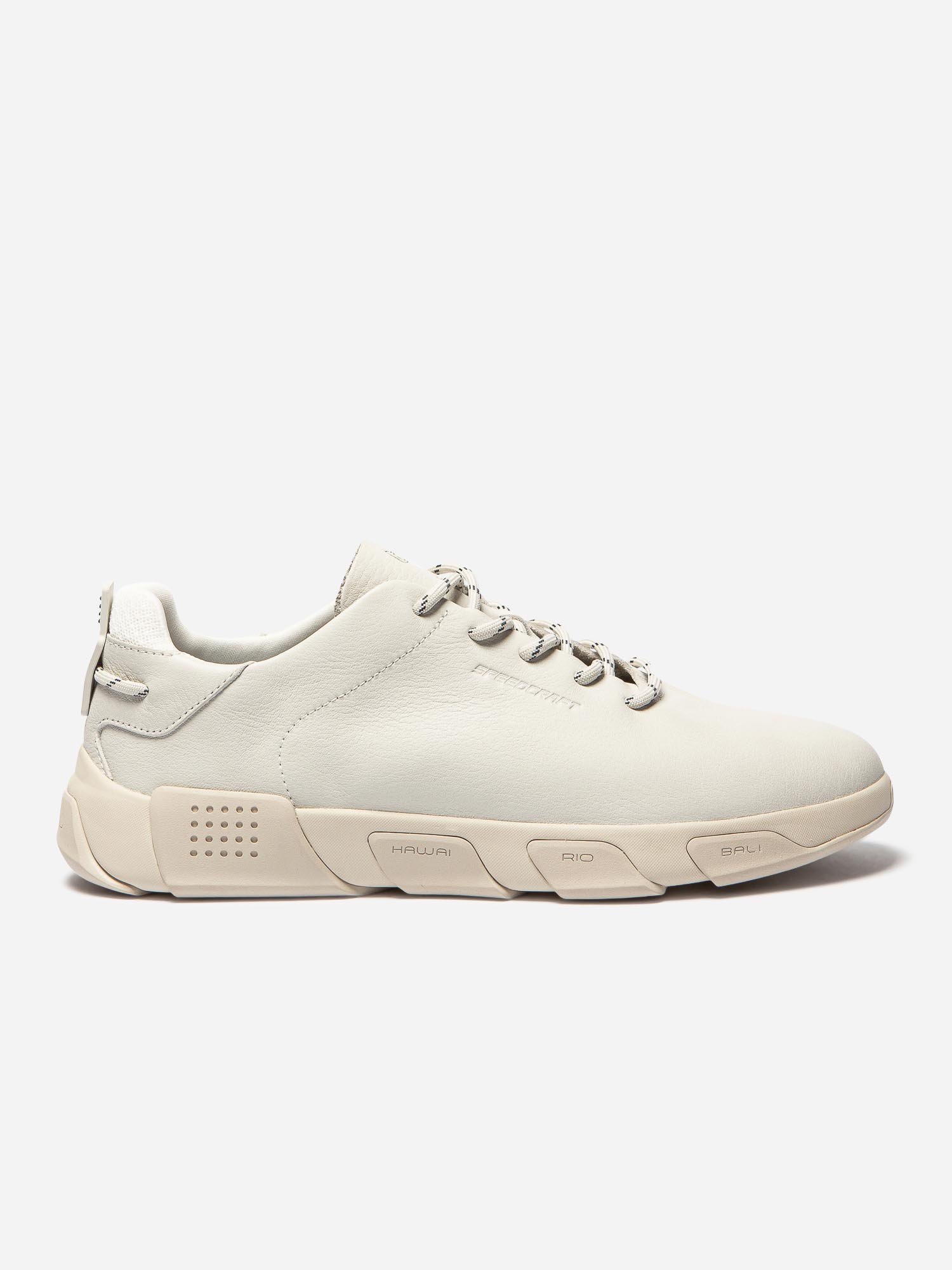 Baskets Homme Confort Cuir Ecru