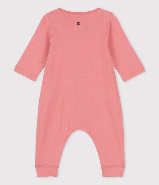 Combinaison longue unie en tubique bio bébé