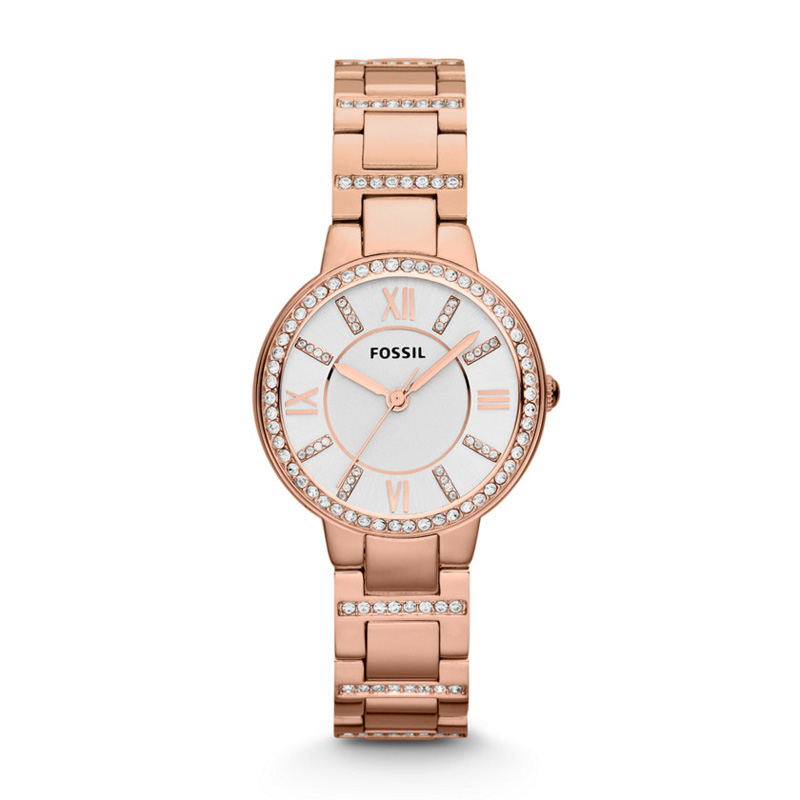 Montre Fossil femme acier doré rose