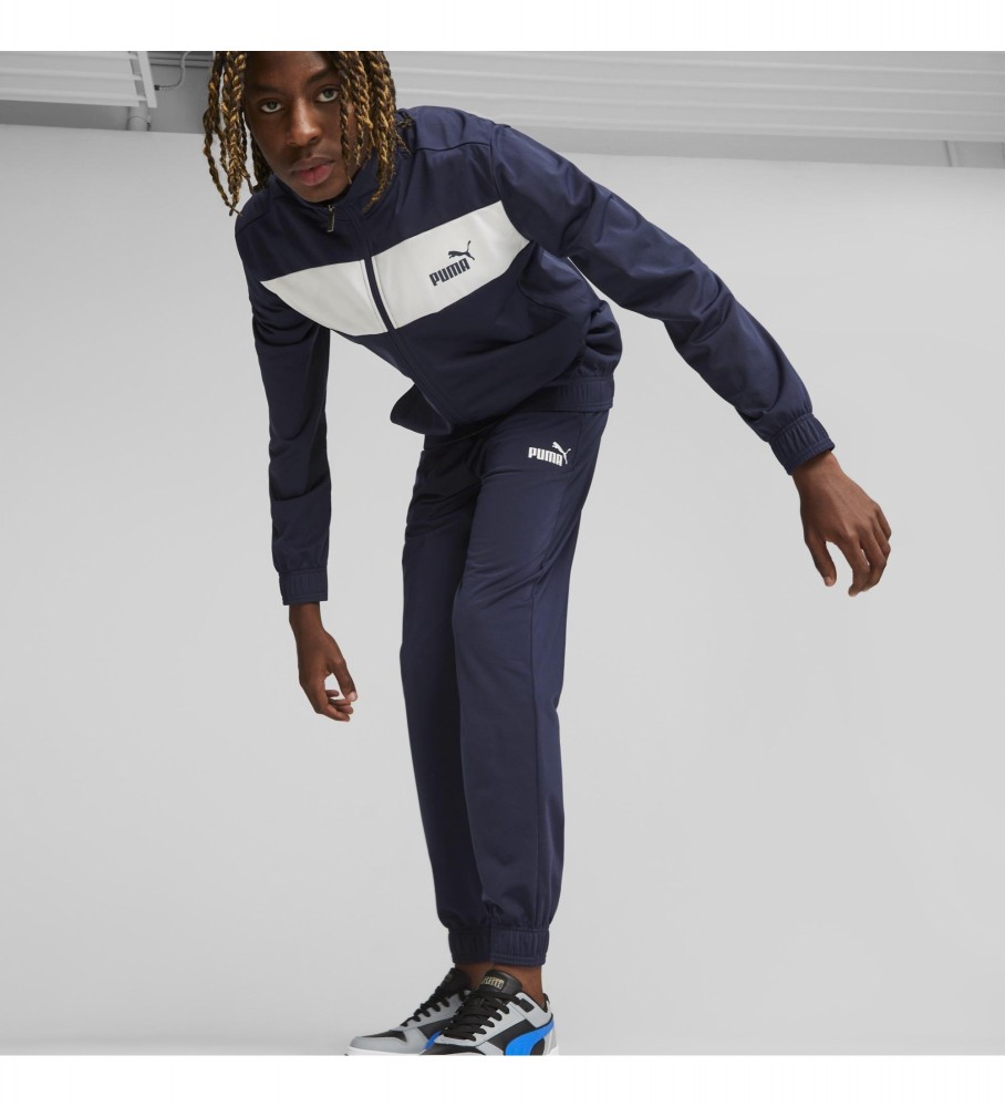 Conjunto de treino Puma em poliéster azul-marinho