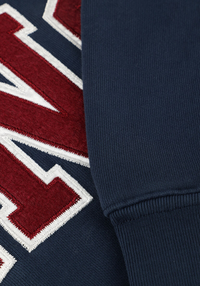 donkerblauwe anine bing truien/vesten trenton sweatshirt bing- washed navy