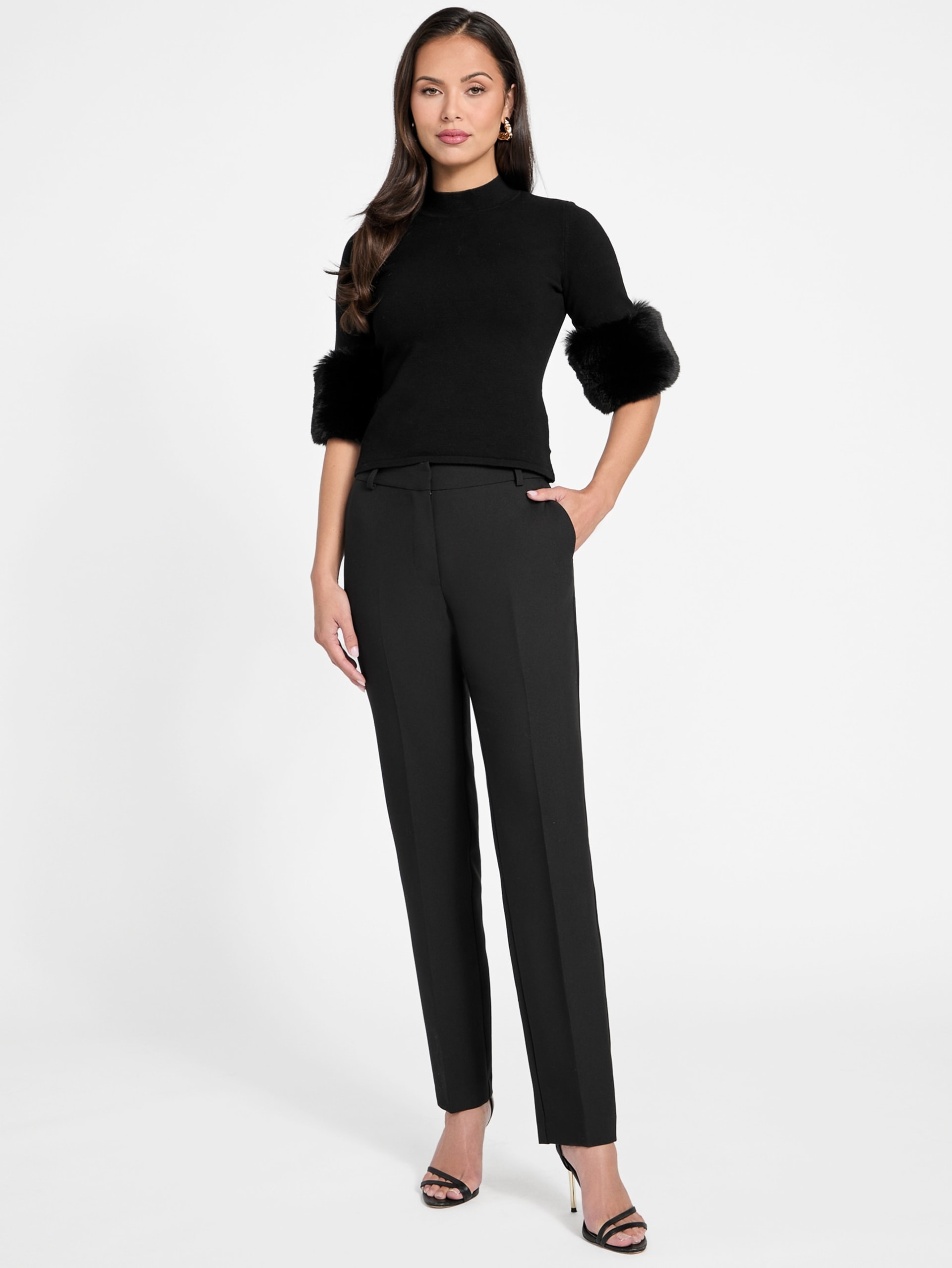 Blusa de tricô festiva