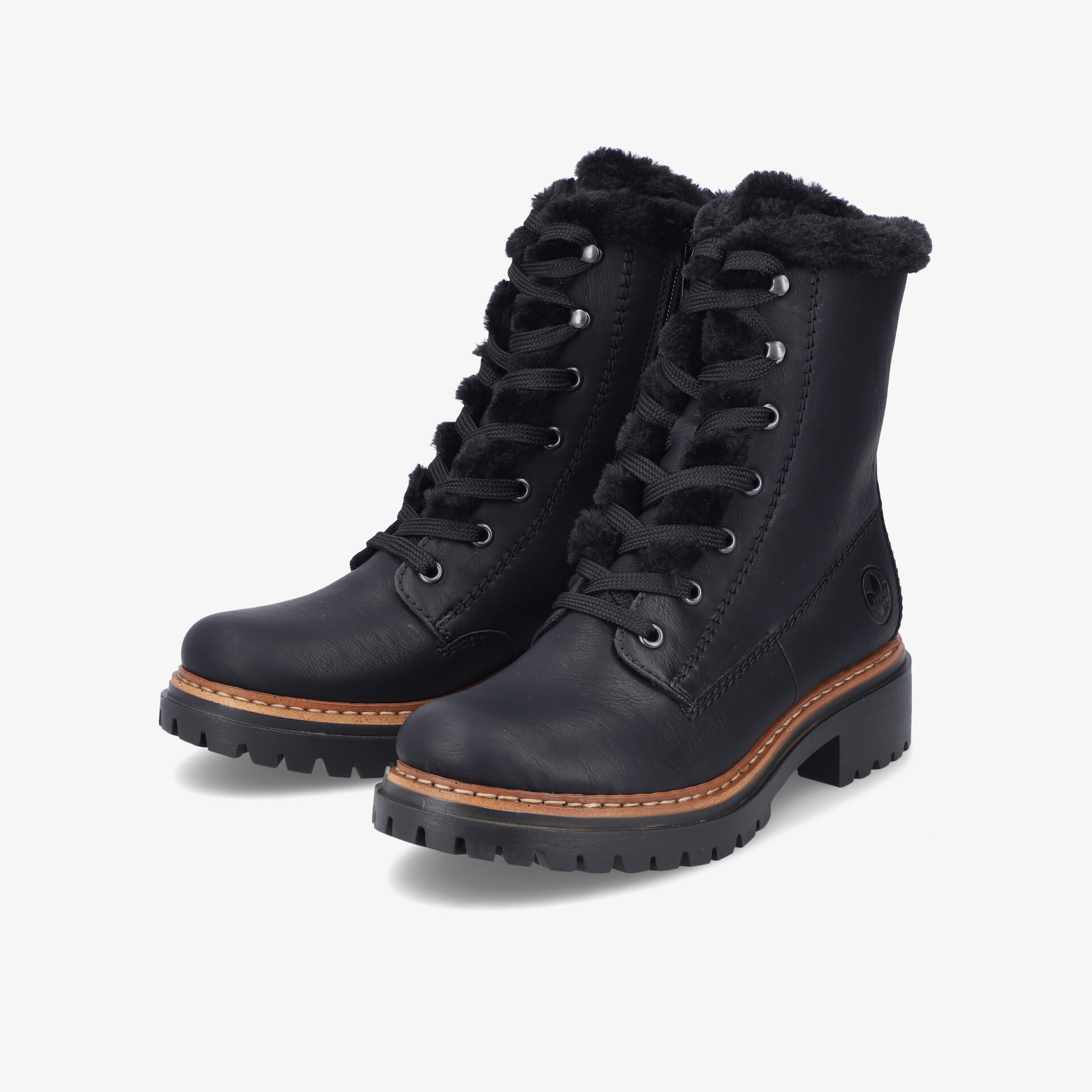 rieker Damen Winter Boots schwarz