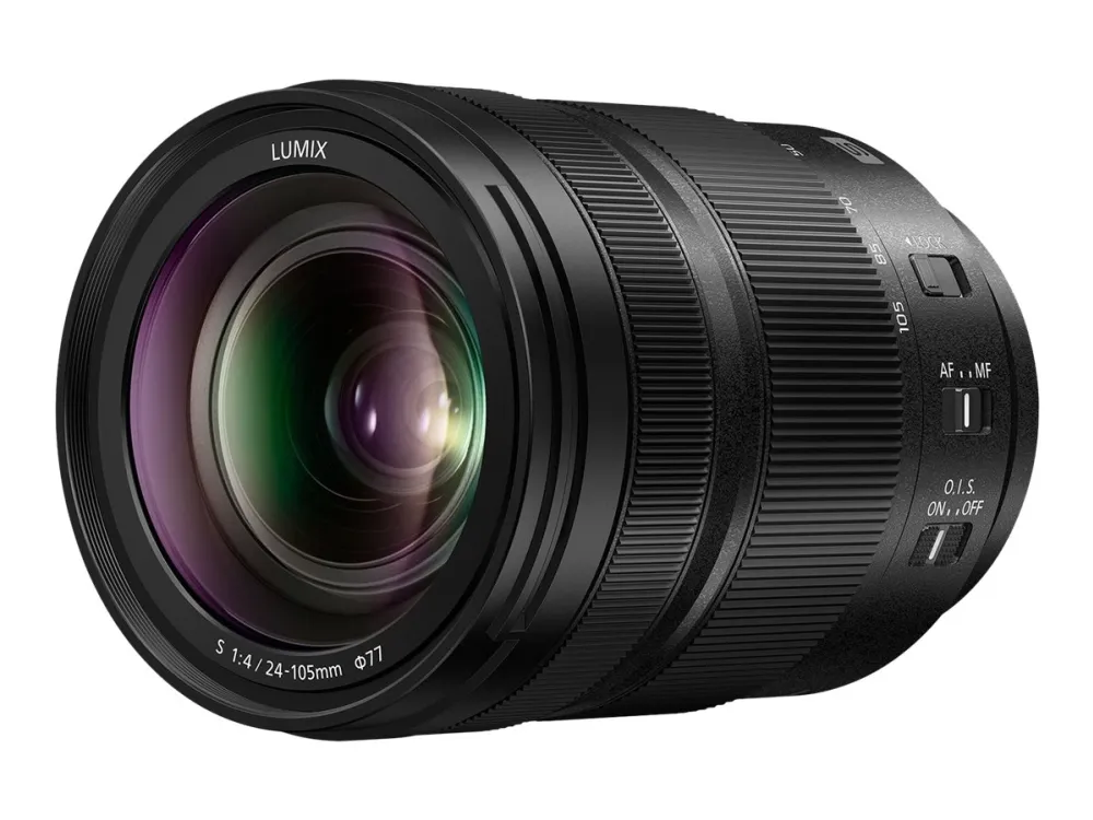 Panasonic Lumix S S-R24105 - Zoomobjektiv - 24 mm - 105 mm - f/4.0 Macro O.I.S. - L-Mount - til Leica SL2, SL2-S; Leica CL; Panasonic Lumix DC-BS1H, S1, S1R, S1H, S5, S5M2, S5M2X; Sigma fp, fp L