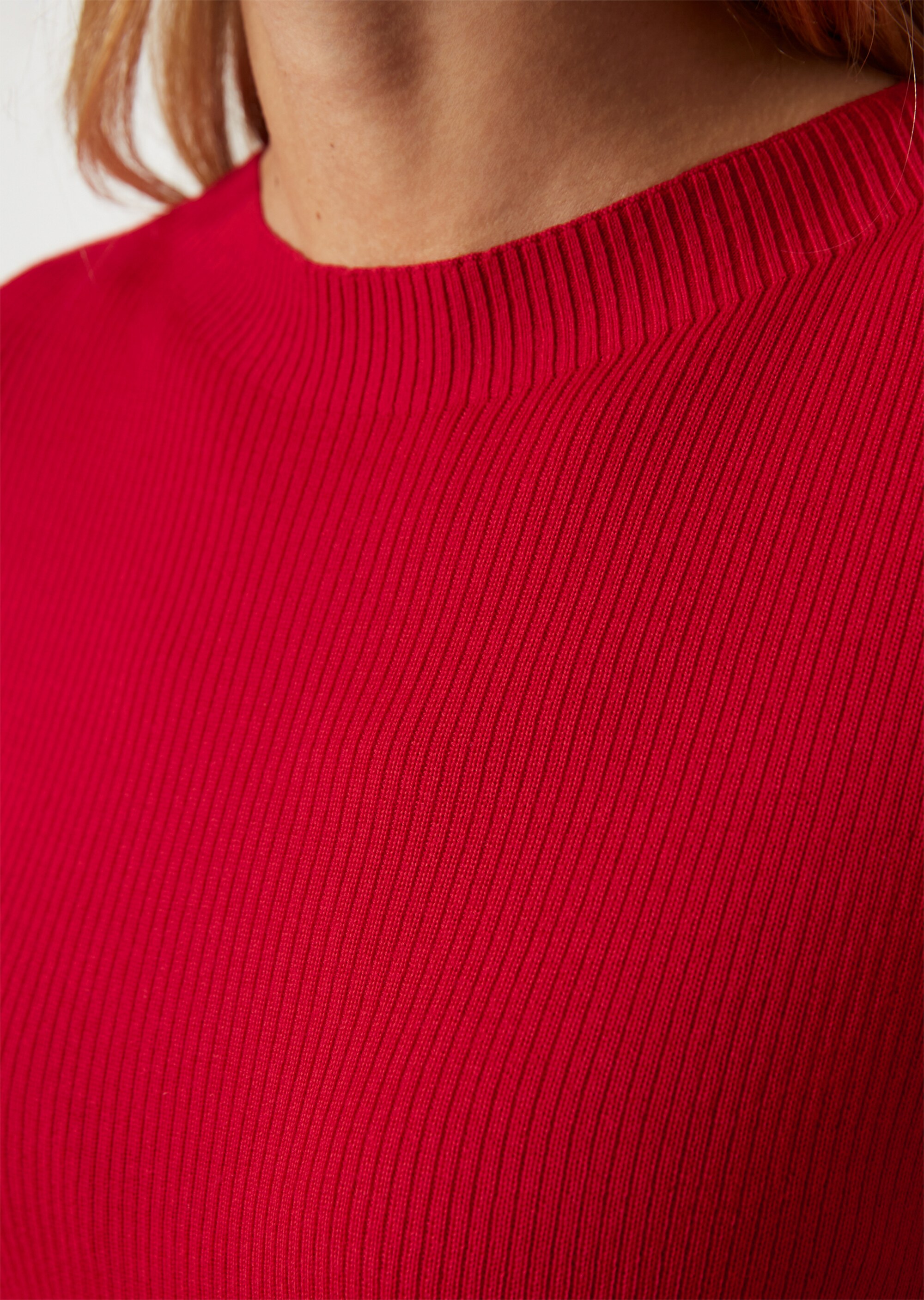 Rippstrickpullover slim aus edler Merinowolle
