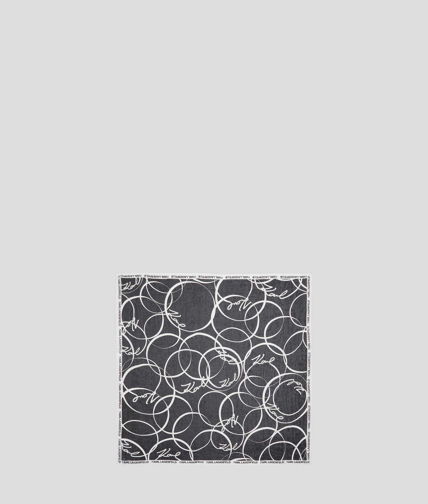 FOULARD À MOTIF CERCLES K/SIGNATURE
