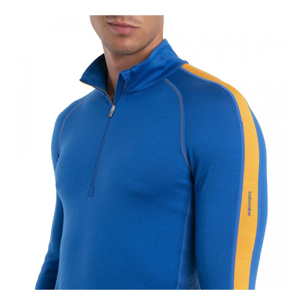 Icebreaker ZONEKNIT 260 - Sous-couche Homme lazurite/solar/cb