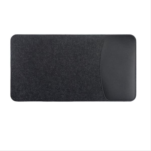 INF Elegant Musematte i Filt og PU-Lær Sort S