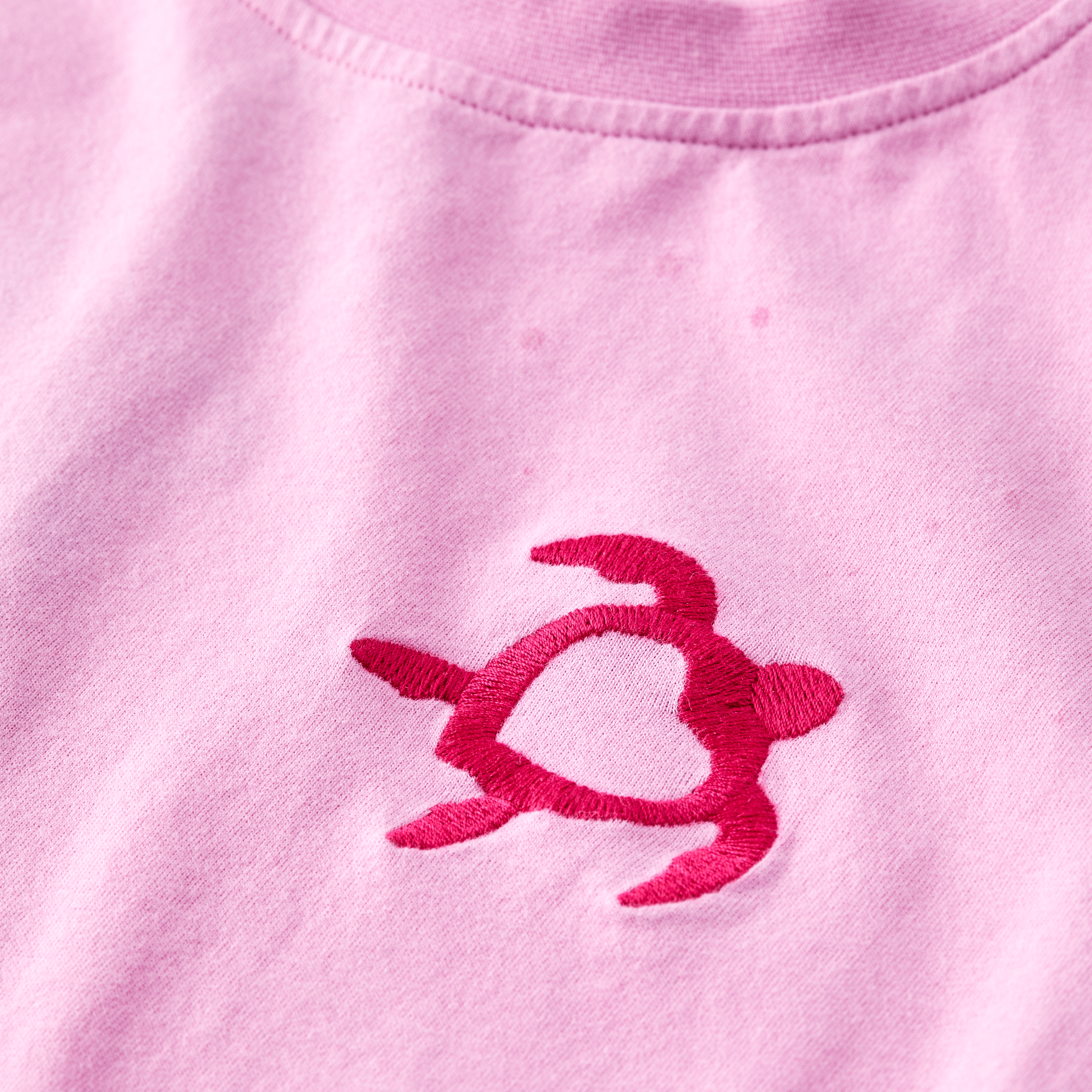 T-shirt en coton Organique Fille Turtle Heart Tahiti