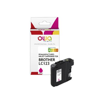 Cartouche remanufacturée Brother LC123 - magenta - Owa