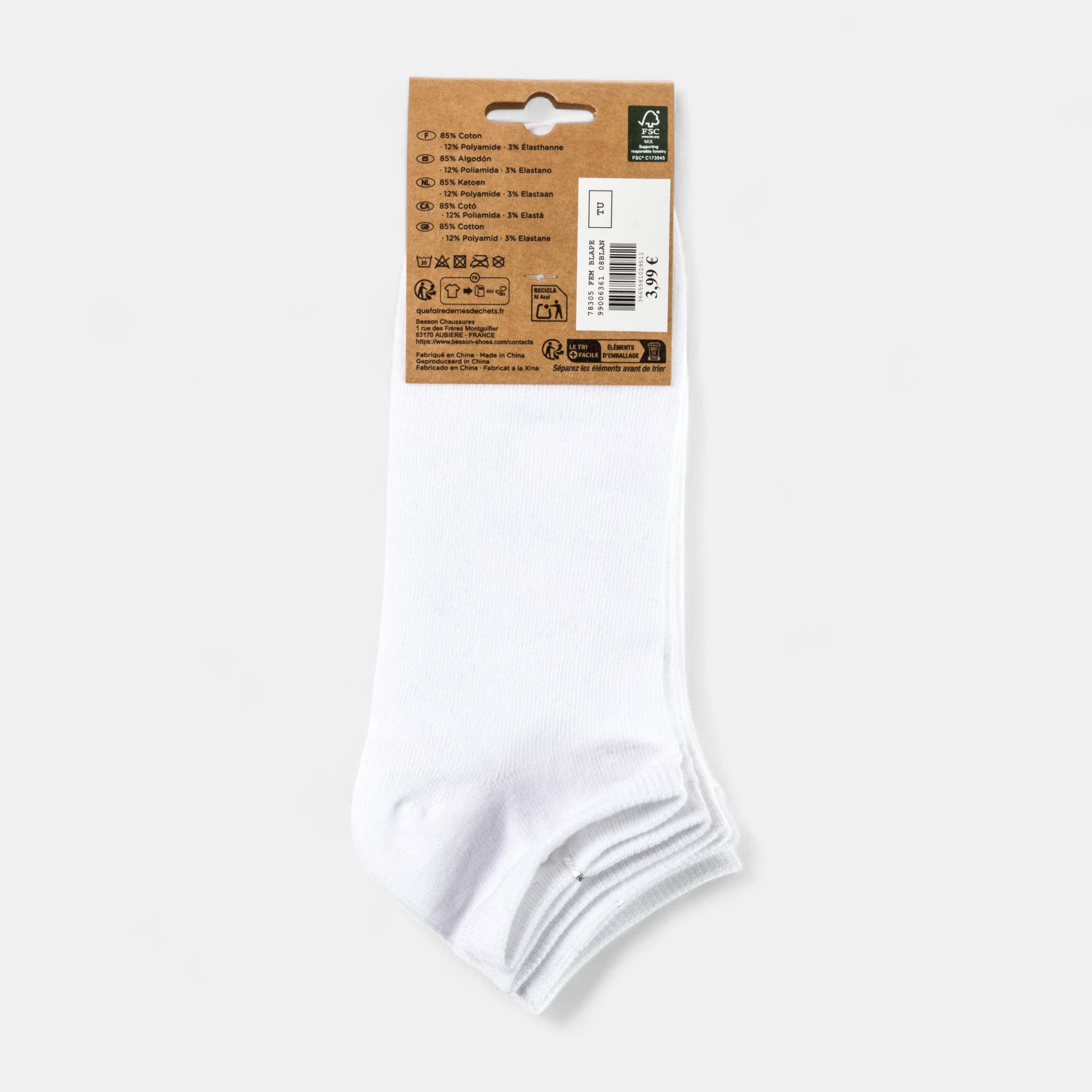 Chaussettes Femme blanc
