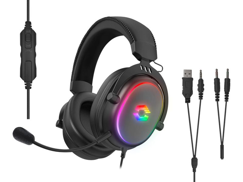 Speedlink Headset Conux Gaming RGB, Schwarz Stereo Gaming Headset, wired