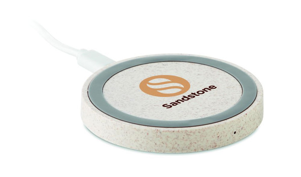 GiftRetail MO9996 - PLATO  Chargeur en paille de blé/ABS