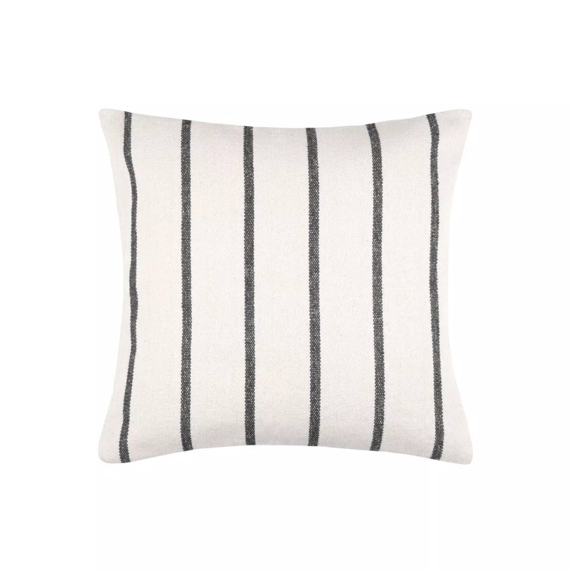 Coussin extérieur carré toile de coton (50 x 50 cm) Ocealys Noir