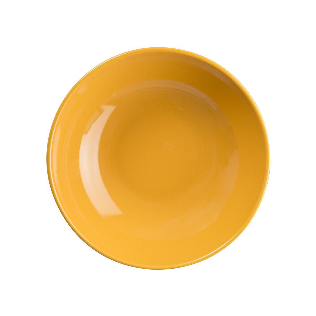 ASSIETTE CREUSE COLORAMA D.22CM JAUNE