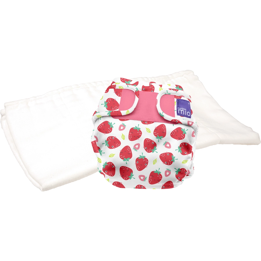 Bambino Mio Stoffwindel mioduo All-in-Two, Erfrischende Erdbeere, Größe 1 (<9Kg)