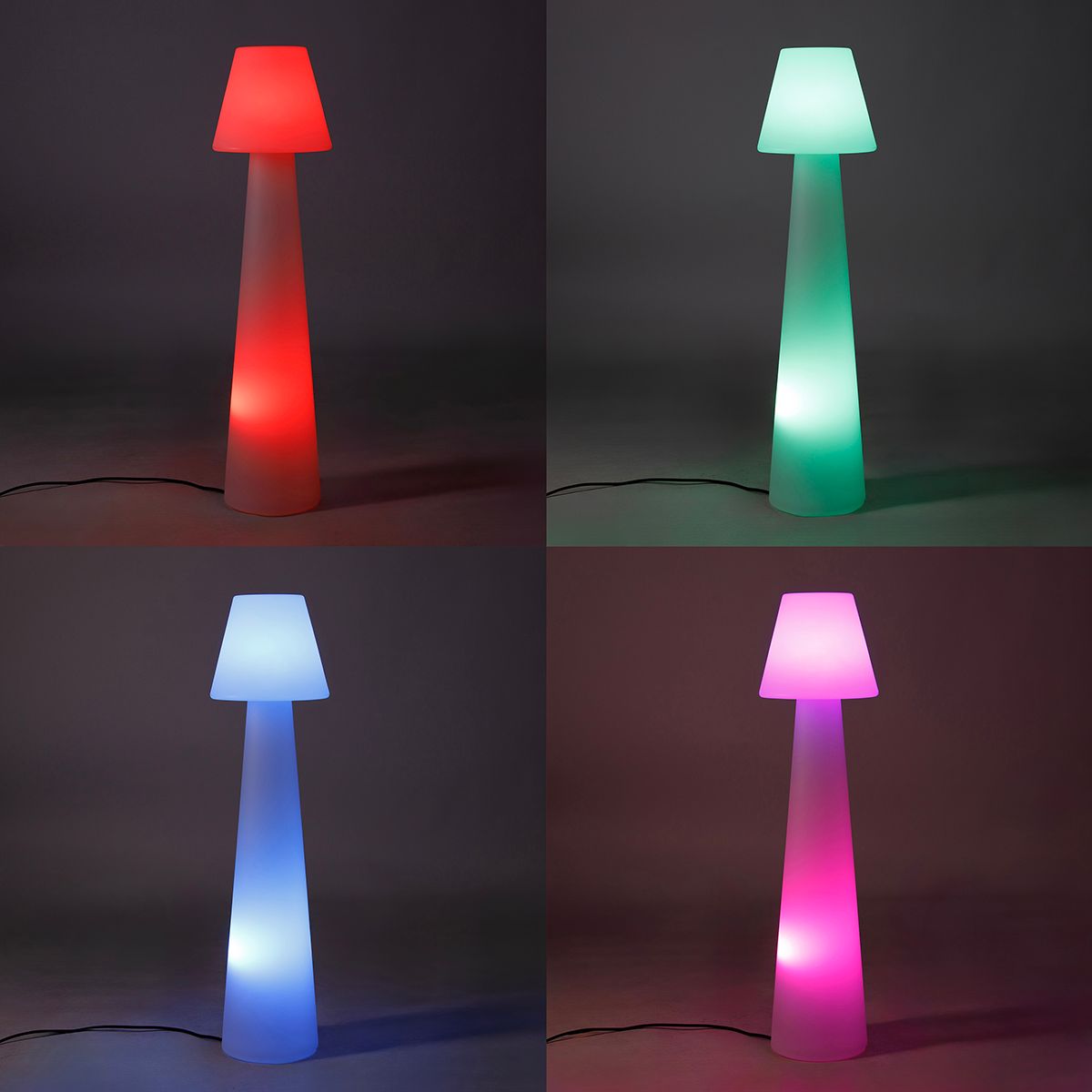 Smart buiten vloerlamp wit incl. LED A60 IP44 - Katrijn