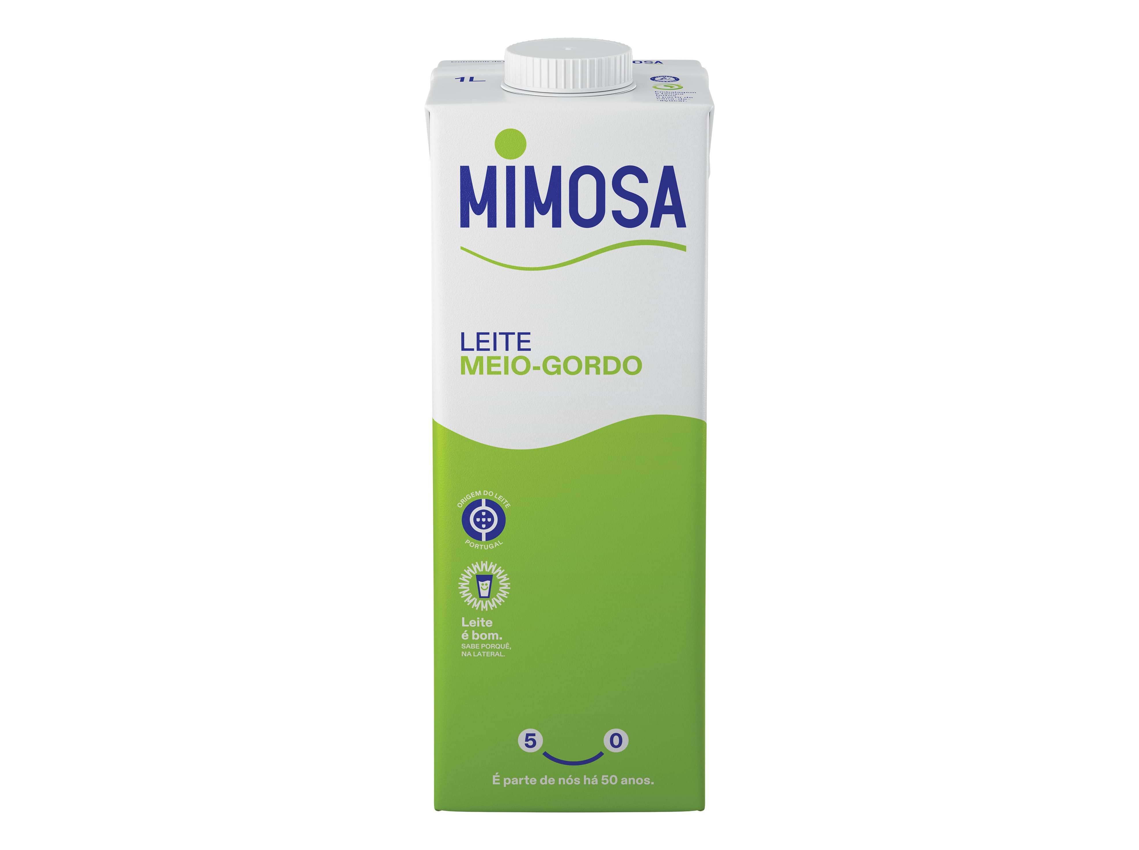 LEITE MIMOSA UHT MEIO GORDO 1L