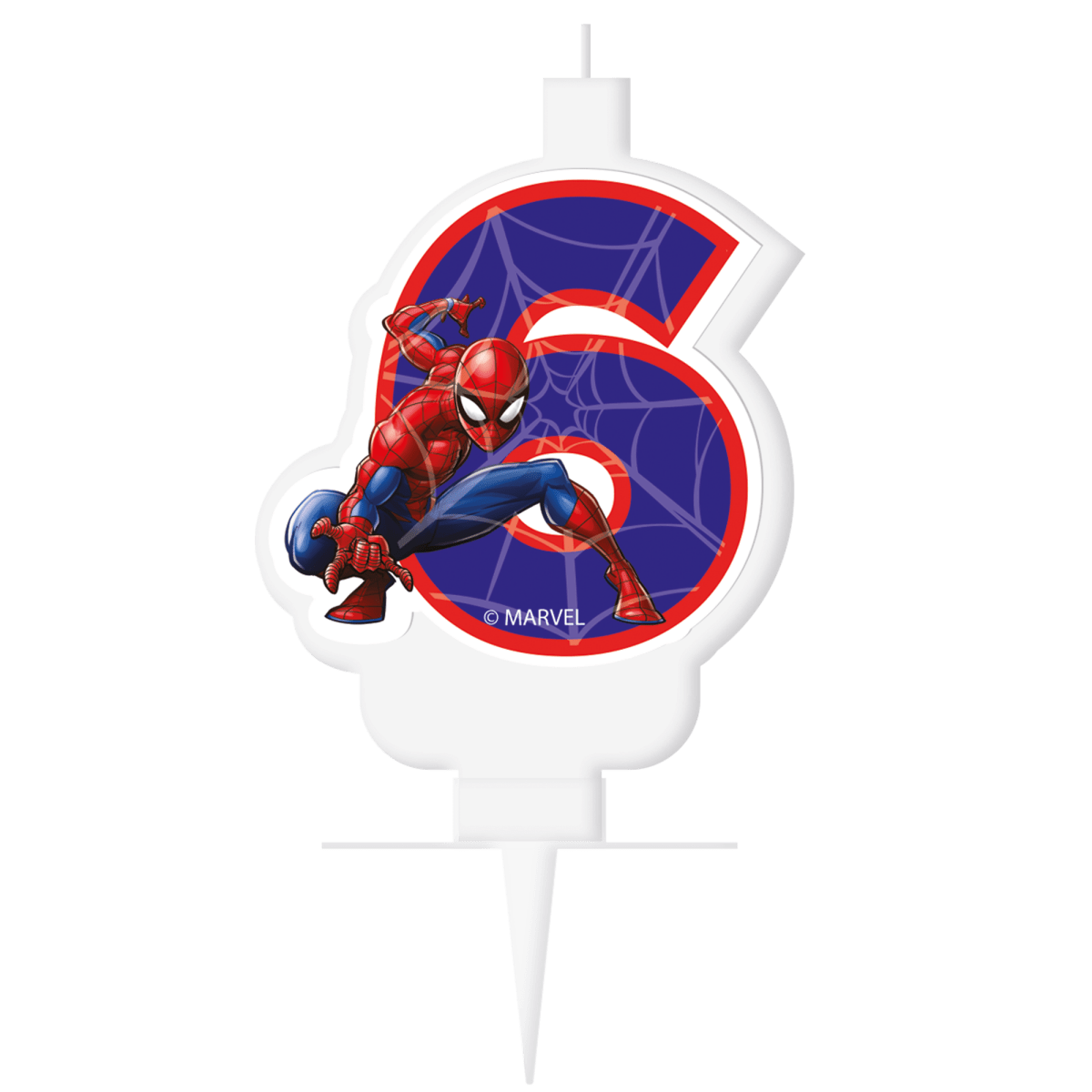 6 Jaar Kaars Spiderman